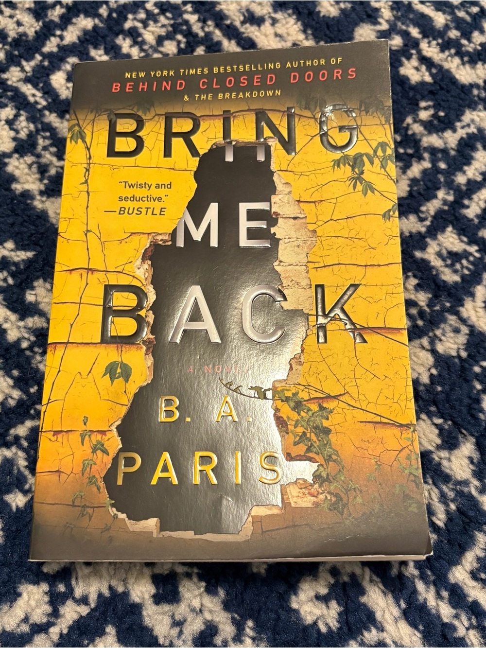“Bring Me Back” by B. A. Paris